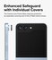Samsung Galaxy Z Flip 6 Camera Lens Protector, [Installation Tray] 9H Tempered Glass Camera Cover Screen Protector Metal Individual Ring for Samsung Galaxy Z Flip 6 Black