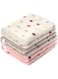 luciphia 1 Pack 3 Blankets Super Soft Cute Dot Pattern Pet Blanket Flannel Throw for Dog Puppy Cat Beige/Brown/Pink Small