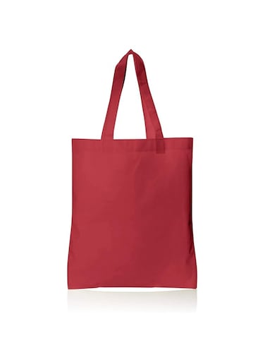 BagzDepot Wholesale Promotional Tote Bags - 50 Pack - Non-Woven Convention Bags, Promo Cheap Totes Reusable Bags - NTB10 One Size Red 14185232