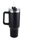 LLC 40oz Tumbler with Straw and Lid Stainless Steel Coffee Mug Travel Leak Proof Vacuum Insulated Coffee Cup for Hot and Cold Coffee Drink BPA Free Black