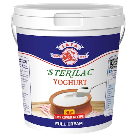 Safa Sterilac Full Cream Plain Yoghurt, 1kg