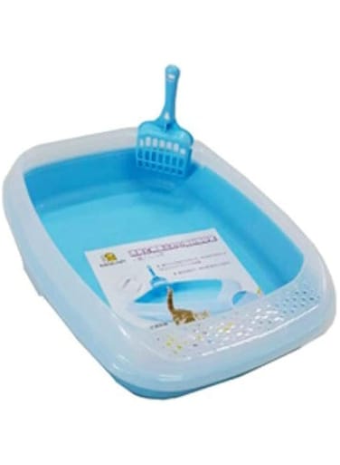Nutra Pet Cat Toilet Deodorized Cat Litter Box Blue - 46*36.6*11 cm