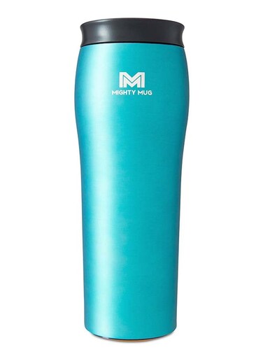 Mug   The Untippable Mug   Grips When Hit, Lifts for Sips   Insulated Stainless Steel Tumbler   Cupholder Friendly   Gifts for Women Men All   Leakproof   6 Hour Hot / 24 Cold   16oz   Teal Matte   1943D Teal Matte
