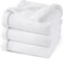 Waffle Sherpa Blanket Queen Size (230cm x 230cm), Luxury Plush Flannel Fleece for Winter, Reversible &amp; Cozy Soft, White