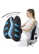 Support Pillow for Office Chairs, Car Seats, Computer Chairs, and Gaming Chairs; Memory Foam Back Cushion for Back Pain Relief and Posture Improvement; Adjustable Straps