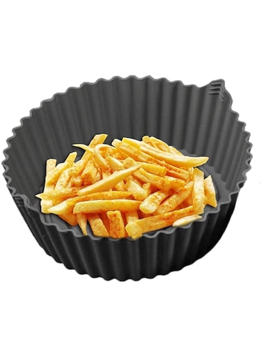Air Fryer Silicone Pot - Air Fryer Accessories   Non-Stick Silicone Air Fryer Replacement Basket, Air Fryer Oven Inserts Accessories, Universal Oven Basket Generic