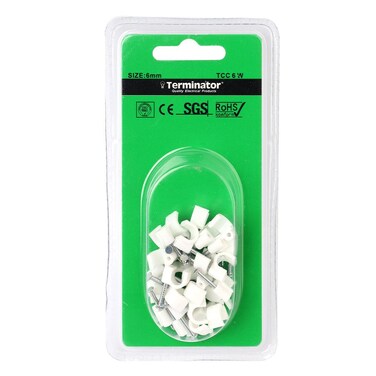 Terminator Cable Clips 6mm 30Pcs