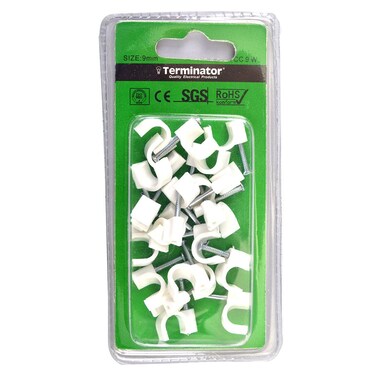 Terminator Cable Clips 9mm 20Pcs