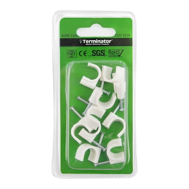 Terminator Cable Clips 12mm 10Pcs
