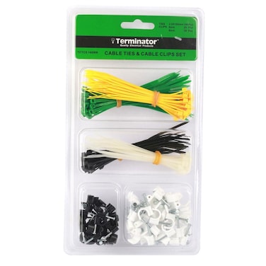 Terminator Cable Tie and Cable Clips Set