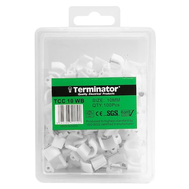 Terminator Cable Clips 10mm 100Pcs