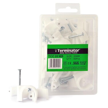 Terminator Cable Clips 20mm 40Pcs
