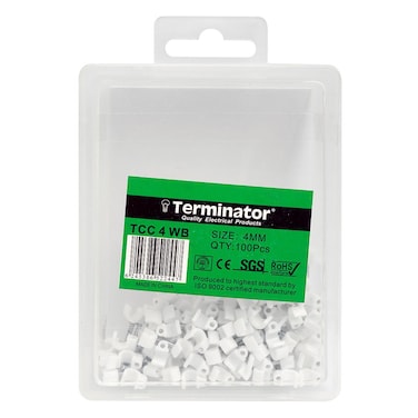 Terminator Cable Clips 4mm 100Pcs