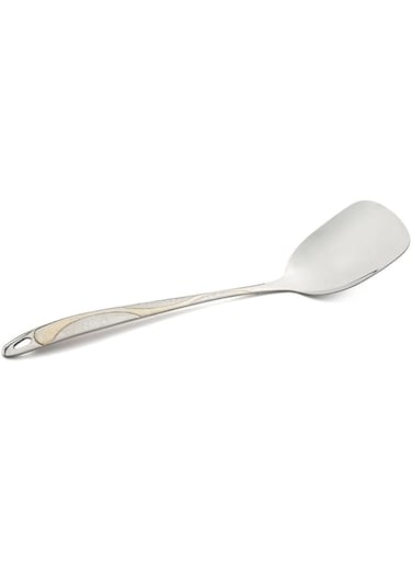 Vague Stainless Steel Wavy Golden Turner, 28 cm Size, Silver