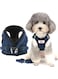 Adjustable Reflective Dog Vest Harness, Soft Mesh &amp; Corduroy