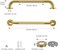 24 Inch Stainless Steel Knurled Golden Grabbar (1.25 inch dia)