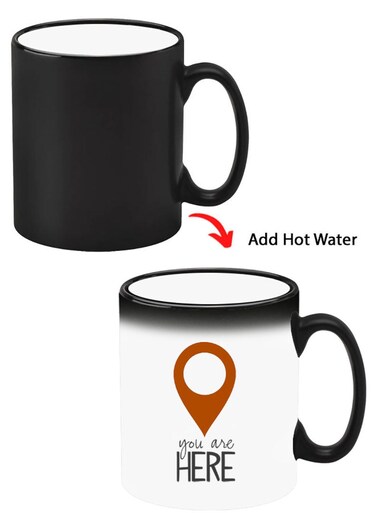 Color Changing Heat Sensitive Ceramic Mug, Image Revealed When HOT Liquid is Added! You are here