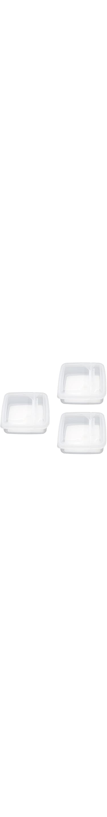 Sorandy Sliced Cheese Container, 3 Pack Cheese Storage Containers with Flip Lids for Fridge, Clear Plastic Butter Block Cheese Storage Box Portable Freezer Food Storage Container
