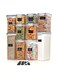 Food Storage Containers 10 Pack by Piece Pick and Choose your Preferred sizes Airtight, Leak Proof, Stackable with Lock Lids, Plastic Storage Jar Storage Tank, BPA Free.