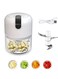 Electric Mini Food Chopper, USB Rechargeable Vegetable Chopper &amp; Chopper Electric with 3 Sharp Blades, 250ml Mixer Grinder Small for Garlic, Meat, Vegetables, Fruits &amp; Baby Food