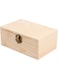 1pcs Wood Jewelry Box Wooden Box with Lid and Locking Clasp DIY Craft Storage Case for Jewelry Home Wedding Centerpiece Decoration (Rectangle)