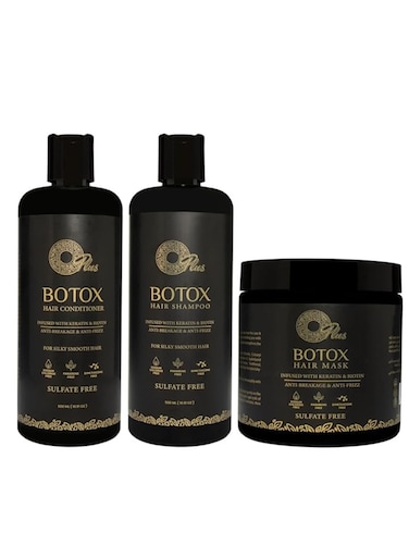 Oplus Botox Hair Treatment Kit &ndash; Shampoo, Conditioner, Hair Mask, and Serum (1500ml Total)   Nourishing Hair Care Set for Cleansing, Moisturizing, and Damage Repair