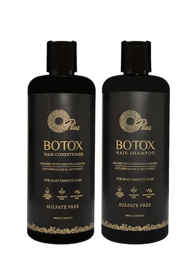 Oplus Botox Shampoo and Conditioner Set &ndash; 2x500ml   Deep Cleansing, Moisturizing, and Nourishing Hair Care   Reduces Frizz, Repairs Damage, and Restores Natural Shine