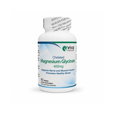 Viva Nutraceuticals Chelated Magnesium Glycinate 400mg 60 Tablets