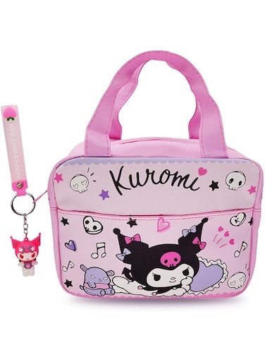 Kawaii Kitty Insulated Lunch Bag for Women, Reusable Large Capacity Lunch Box, Leakproof Lunch Tote Bag with Front Pocket, Lunchbox Container Thermal Cooler Bag Food Handbags for Work Office Picnic