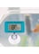 NeoStyle Aquarium Thermometer, LED Accurate Temperature Sensor, Touch and Sleep Mode, Energy saving Glass Container Stick-on Thermometer (Blue)