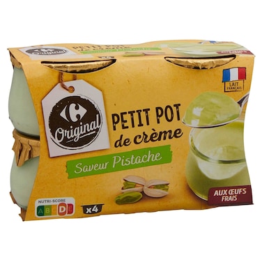 Carrefour Original Pistachio Dessert Cream, 100g, Pack of 4
