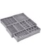 MEOMART 8 Pack Minimalist Grey Fabric Drawer Organizers, 73 Cells - Perfect for Socks, Undies, Scarfs, Bras, Ties &amp; More