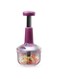 Impex Push Chopper (IC 650) for Kitchen Vegetables &amp; Fruits   Multipurpose Hand Press Chopper with Lock &amp; Unlock System  Quick Manual Hand Held Chopper Onion Cutter/Mixer - Multicolor