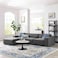 Karnak Hampton 3-Seater Polyester L-Shape Sofa - Dark Grey