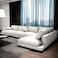 Karnak Gronlid 5 Seater L-Shape Polyester Sofa - White