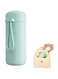 KWSLIN Mini Insulated Water Bottle, 200ml Stainless Steel Leakproof Thermos Water Bottle, Small Travel Water Bottle with Carry Handle for Hot and Cold Drinks, Perfect for School Travel, Mint Green