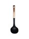 Raj Copper Handle Nylon Serving Ladles, Black, 14 inch, VCS067, Deep Ladle Soup, Milk Ladle, Curry Ladle