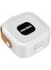 Travel portable storage box Small household accessories storage box White gray pink (White)