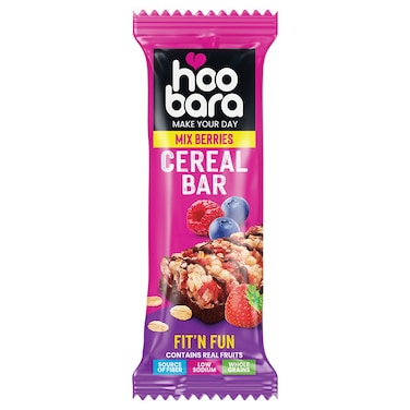 Hoobara Cereal Bar Mix Berries