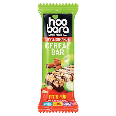 Hoobara Cereal Bar Apple Cinamon