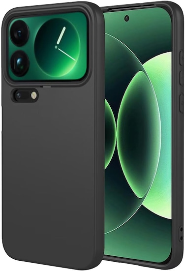 Case for Xiaomi 17 PRO Liquid Gel Rubber Bumper Case with Soft Microfiber Lining Cushion Slim Shockproof Protective with Camera Protection Cover for Xiaomi 17 pro (Black)