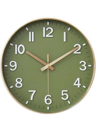 Linghome 12inch Silent Quality Quartz Movement Wall Clocks Battery Operated, Non Ticking Wall Clock for Home Office Decor