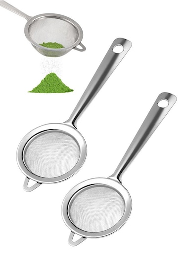 Pure Matcha Sifter, Tea Strainer, Very Fine Mesh, Stainless Steel, Eliminate Clumps In Green Tea Powder for Baking, Tea