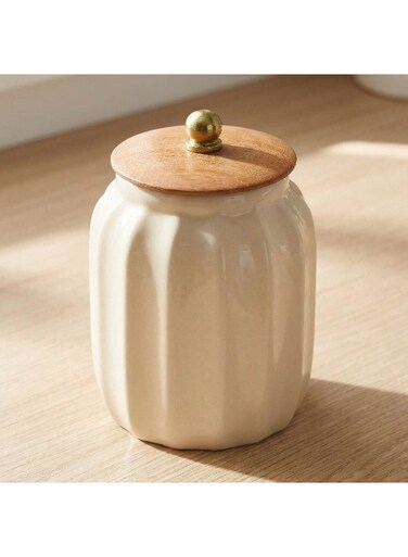 Box Ceramic Storage Jar - 750 ml