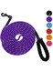 YOBOKO Luminous Explosion-proof Dog Leash Reflective Strip Pet Dog Lead Leash Dog Chain Walking Traction Rope Super Long 3M Leash for Strong Dogs Outdoor Training Lead Leash (Purple, 1.2CM X 3M)