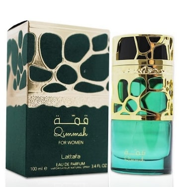 Lattafa Perfumes Qimmah for Women EDP (Eau De Parfum) - 100ML (3.4 oz)  Featuring notes: Cedar, Oudh, Myrrh, Amber, Lavender I