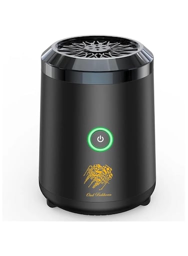 BoSidin Stylish Portable Incense Burner   USB Rechargeable Bakhoor burner   Electric arabic mubkhara device for car, office and home fragrance (Black)