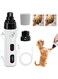 LBOYLOVE&reg; Electric Dog Nail Grinder Pet Nail Clipper, Upgraded Rechargeable Pet Nail Trimmer Quiet Cordless Painless Paws Claw Care，Dog Nail Trimmer Dog Nail Grinder, Electric Dog Nail Clippers