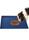 STAYOUNG Silicone Pet Placemats - Pet Feeding Bowl Placemats, Waterproof And Non-Slip, Prevent Food Residues From Splashing On The Floor, Suitable for Cats And Puppies (Dark Blue)