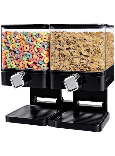 Double Snack Container (Black)